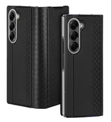 Кожен Калъф за Samsung Z Fold 7, Dux Ducis Bril Case, Черен