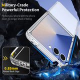 Хибриден Калъф за Samsung Z Flip 7, Acrylic Clear Case, Прозрачен (4)