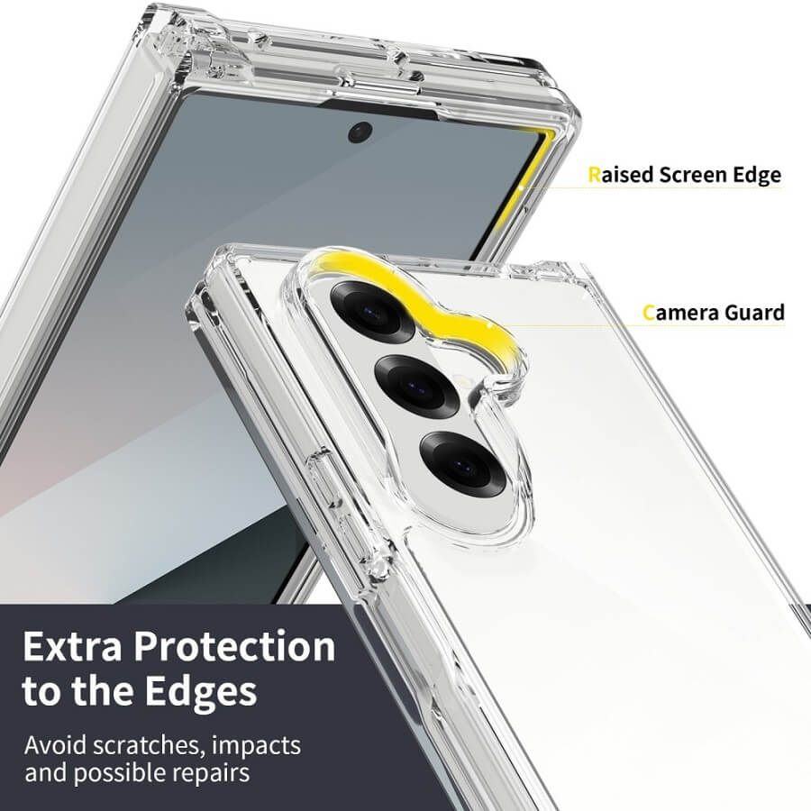 Хибриден Калъф за Samsung Z Fold 7, Acrylic Clear Case, Прозрачен (2)