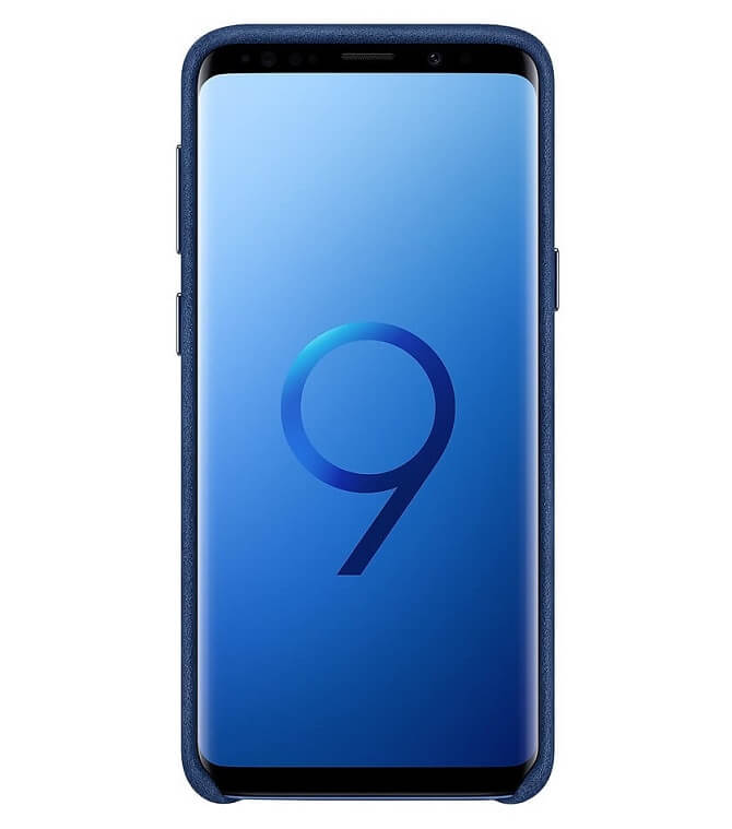 Оригинален Кожен Калъф за Samsung S9 Alcantara Cover Case EF-XG960ALEGWW, Син (2)