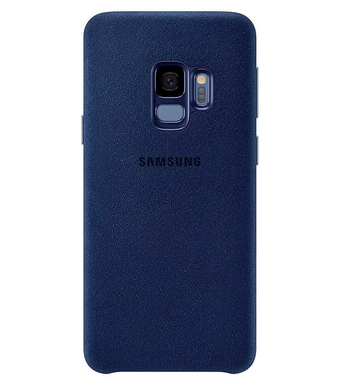 Оригинален Кожен Калъф за Samsung S9 Alcantara Cover Case EF-XG960ALEGWW, Син