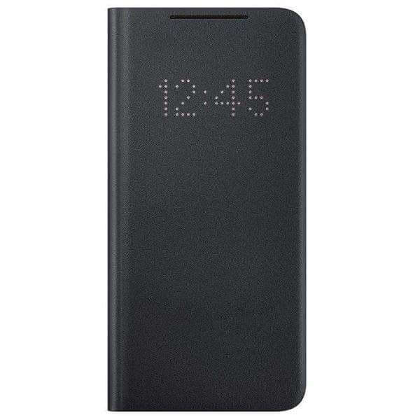 Оригинален Активен Калъф за Samsung S21 Led View Cover Book Case EF-NG996PBEGWW, Черен