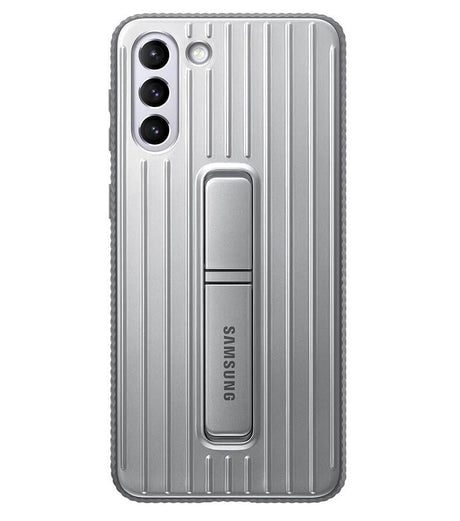 Оригинален Противоударен Калъф за Samsung S21, Protective Standing Cover Case EF-RG996CJEGWW, Сребрист