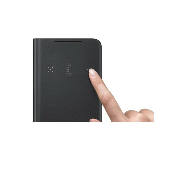 Оригинален Активен Калъф за Samsung S21 Led View Cover Book Case EF-NG996PBEGWW, Черен (3)