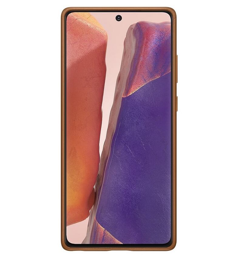 Оригинален Кожен Калъф за Samsung Note 20, Leather Cover Case EF-VN980LAEGWW, Кафяв (2)