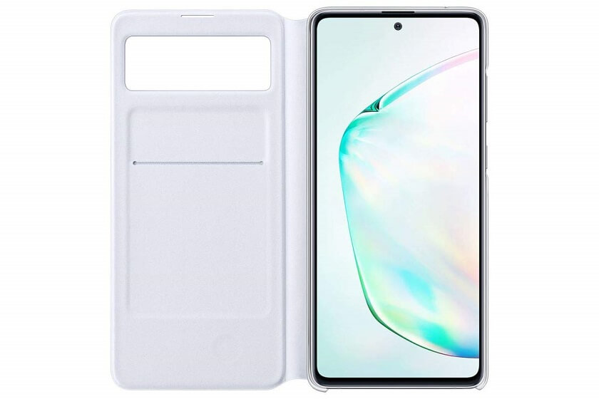 Оригинален Активен Калъф за Samsung Note 10 Lite S-View Book Case EF-EN770PWEGWW, Бял (3)