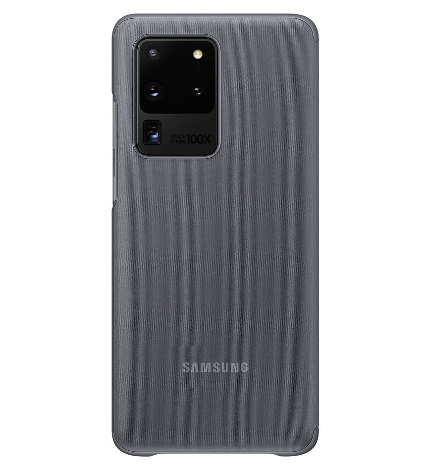 Оригинален Активен Калъф за Samsung S20 Ultra Clear View Cover Book Case EF-ZG988CJEGWW, Сив (2)