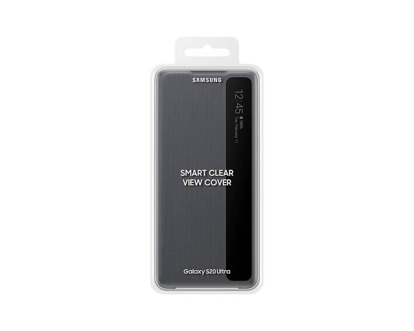 Оригинален Активен Калъф за Samsung S20 Ultra Clear View Cover Book Case EF-ZG988CJEGWW, Сив (6)