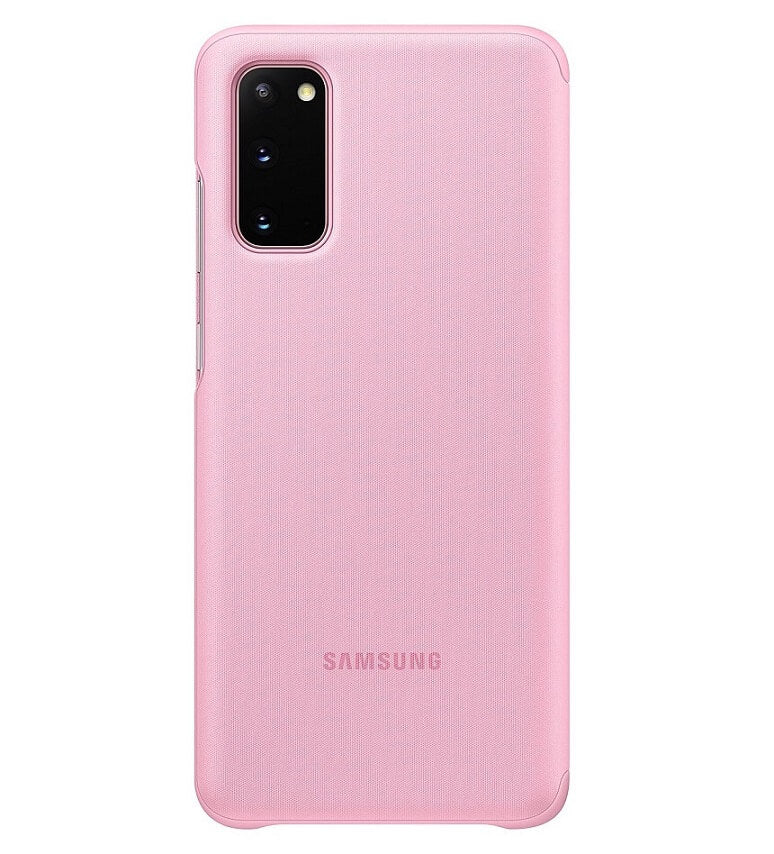 Оригинален Активен Калъф за Samsung S20 Clear View Cover Book Case EF-ZG980CPEGWW, Розов (2)