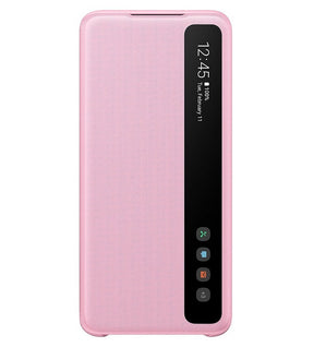 Оригинален Активен Калъф за Samsung S20 Clear View Cover Book Case EF-ZG980CPEGWW, Розов