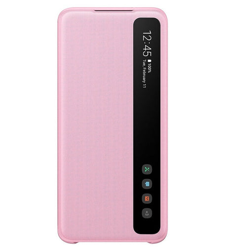 Оригинален Активен Калъф за Samsung S20 Clear View Cover Book Case EF-ZG980CPEGWW, Розов