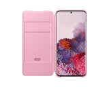 Оригинален Активен Калъф за Samsung S20 Led View Cover Book Case EF-NG980PPEGWW, Розов (3)