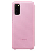 Оригинален Активен Калъф за Samsung S20 Led View Cover Book Case EF-NG980PPEGWW, Розов (2)