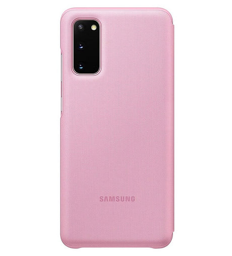 Оригинален Активен Калъф за Samsung S20 Led View Cover Book Case EF-NG980PPEGWW, Розов (2)