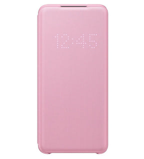 Оригинален Активен Калъф за Samsung S20 Led View Cover Book Case EF-NG980PPEGWW, Розов