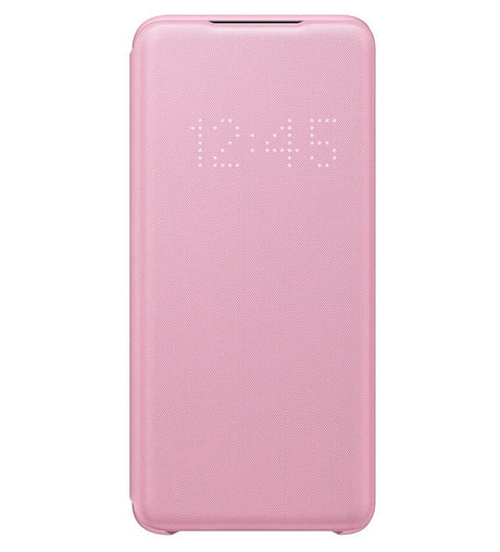 Оригинален Активен Калъф за Samsung S20 Led View Cover Book Case EF-NG980PPEGWW, Розов