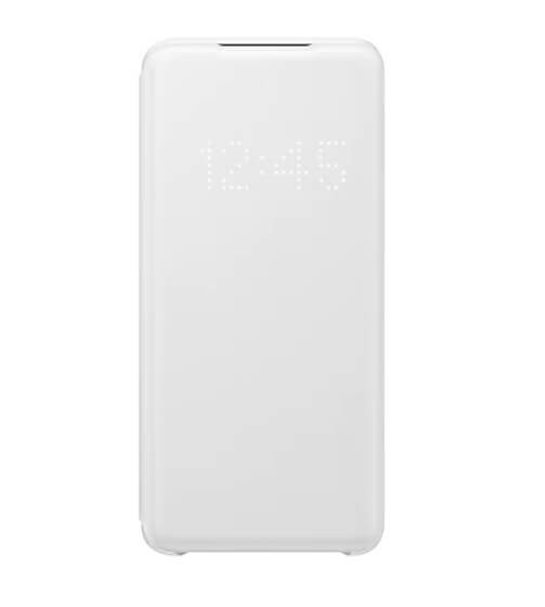 Оригинален Активен Калъф за Samsung S20 Led View Cover Book Case Ef-Ng980pwegeu, Бял