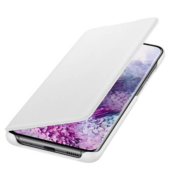 Оригинален Активен Калъф за Samsung S20 Led View Cover Book Case Ef-Ng980pwegeu, Бял (2)