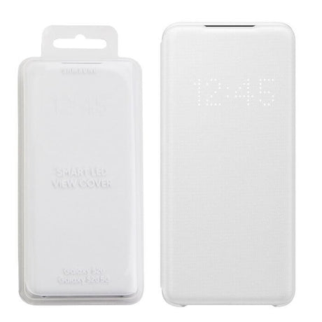 Оригинален Активен Калъф за Samsung S20 Led View Cover Book Case Ef-Ng980pwegeu, Бял (5)