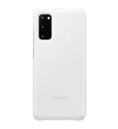 Оригинален Активен Калъф за Samsung S20 Led View Cover Book Case Ef-Ng980pwegeu, Бял (4)