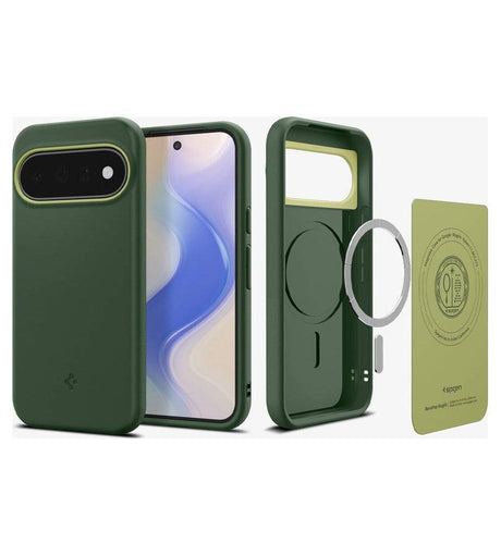 Magsafe Калъф за Google Pixel 11, Spigen Nano Pop Case Avo Green, Зелен (6)