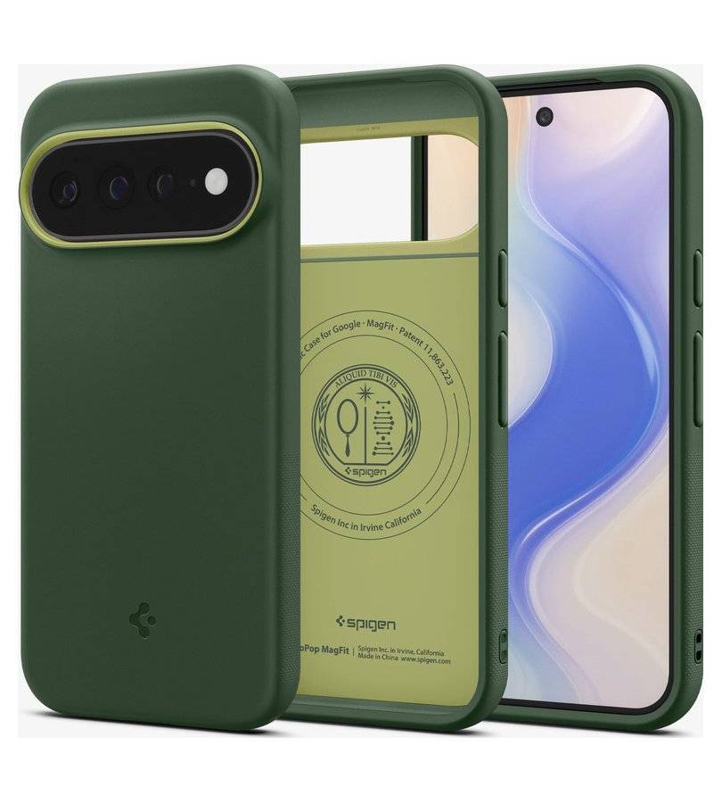 Magsafe Калъф за Google Pixel 11 Pro XL, Spigen Nano Pop Case Avo Green, Зелен (2)