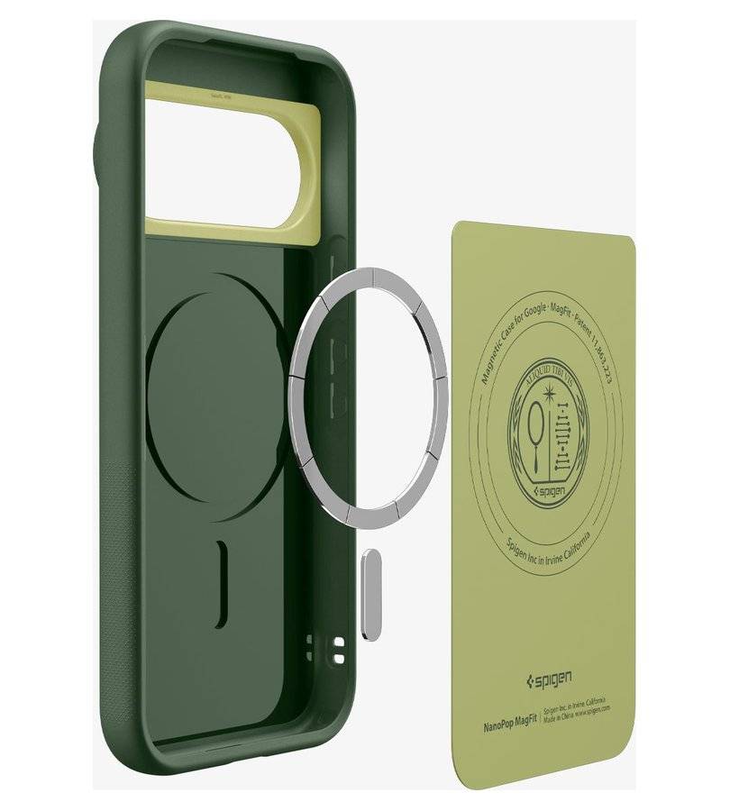 Magsafe Калъф за Google Pixel 11 Pro XL, Spigen Nano Pop Case Avo Green, Зелен (3)