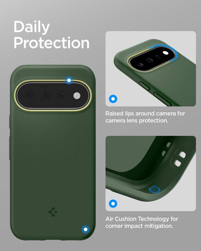 Magsafe Калъф за Google Pixel 11, Spigen Nano Pop Case Avo Green, Зелен (7)