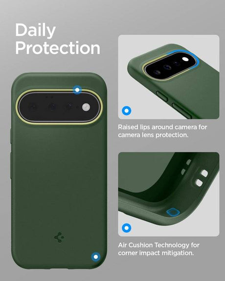 Magsafe Калъф за Google Pixel 11, Spigen Nano Pop Case Avo Green, Зелен (7)