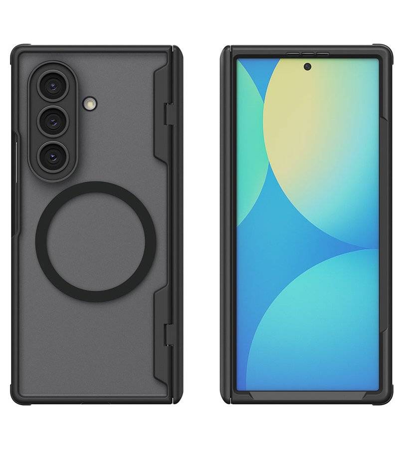 Magsafe Калъф за Samsung Z Fold 8 Ultra, Spigen Ultra Hybrid Pro Frost/Black Case, Черен (5)