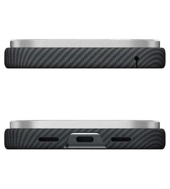 Magsafe Калъф за Google Pixel 11 Pro XL, Pitaka Edge Case Black/Grey, Черен (4)