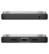Magsafe Калъф за Google Pixel 11 Pro XL, Pitaka Edge Case Black/Grey, Черен (4)