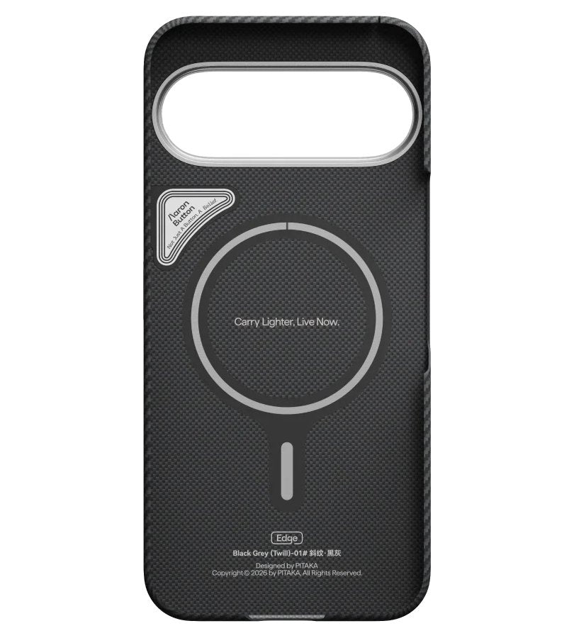 Magsafe Калъф за Google Pixel 11 Pro XL, Pitaka Edge Case Black/Grey, Черен (5)
