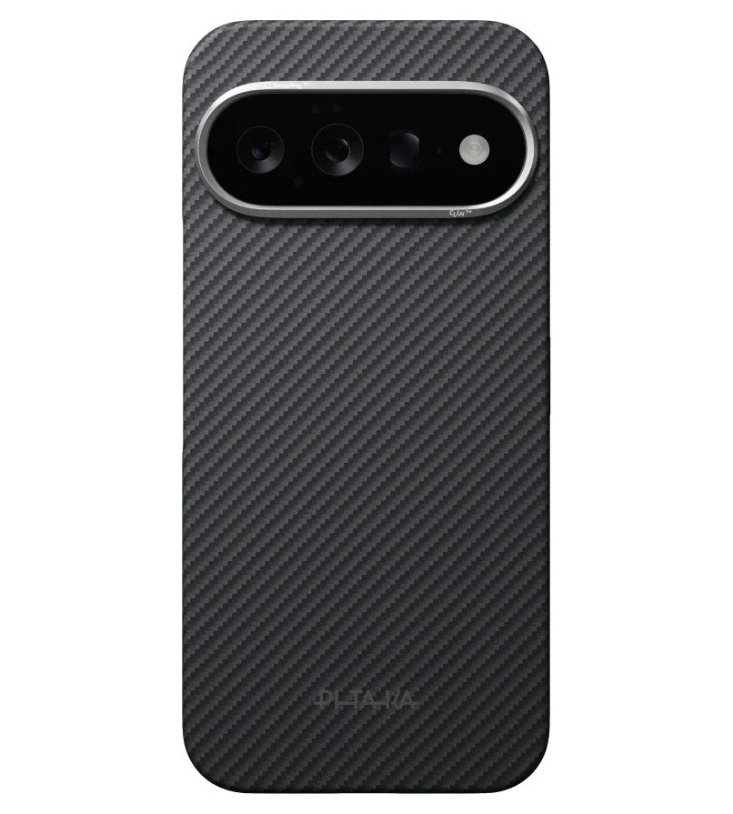 Magsafe Калъф за Google Pixel 11, Pitaka Edge Case Black/Grey, Черен