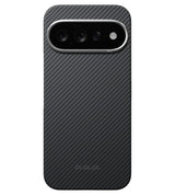 Magsafe Калъф за Google Pixel 11, Pitaka Edge Case Black/Grey, Черен
