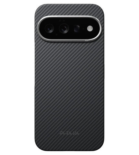 Magsafe Калъф за Google Pixel 11, Pitaka Edge Case Black/Grey, Черен