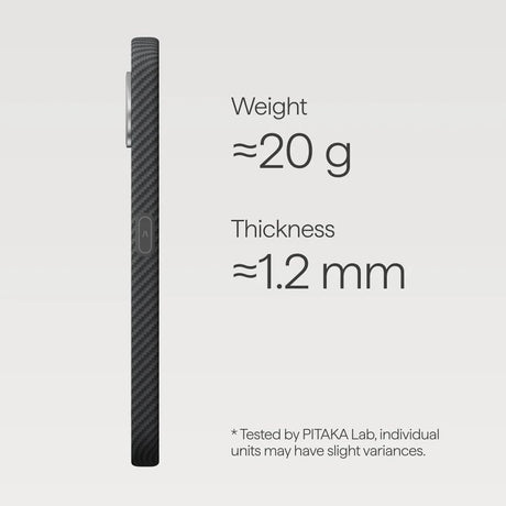 Magsafe Калъф за Google Pixel 11, Pitaka Edge Case Black/Grey, Черен (3)