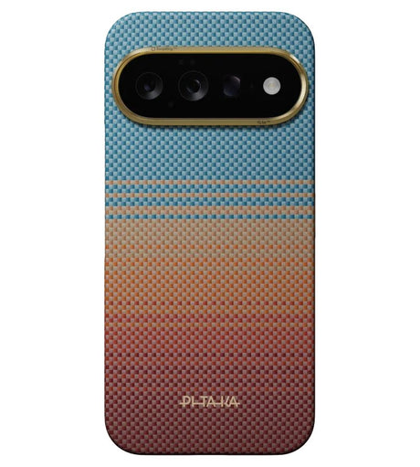 Magsafe Калъф за Google Pixel 11, Pitaka Edge Case Sunset2.0 California Dream01, Кафяв (2)