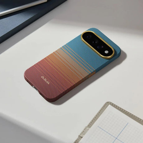 Magsafe Калъф за Google Pixel 11 Pro XL, Pitaka Edge Case Sunset2.0 California Dream01, Кафяв (6)