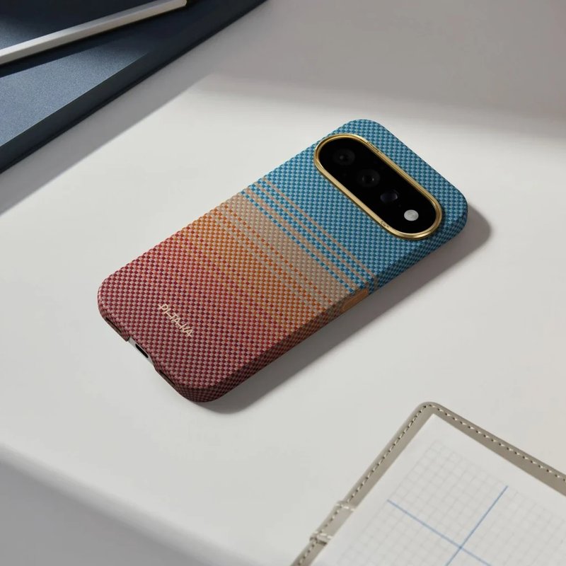 Magsafe Калъф за Google Pixel 11, Pitaka Edge Case Sunset2.0 California Dream01, Кафяв (6)