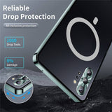 Magsafe Калъф за Samsung Note 10 Plus, Metal Case, Сребрист (10)