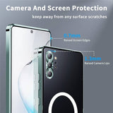Magsafe Калъф за Samsung Note 10 Plus, Metal Case, Сребрист (5)