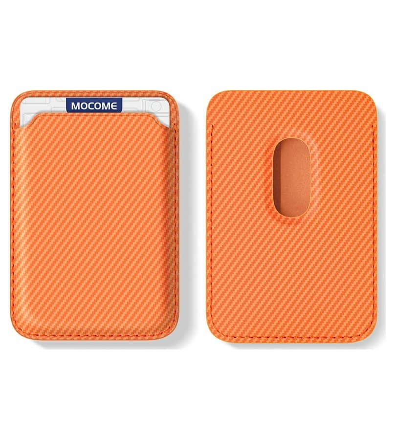 Magsafe Калъф за Карти, GKK Card Holder RFIF Case, Оранжев (2)