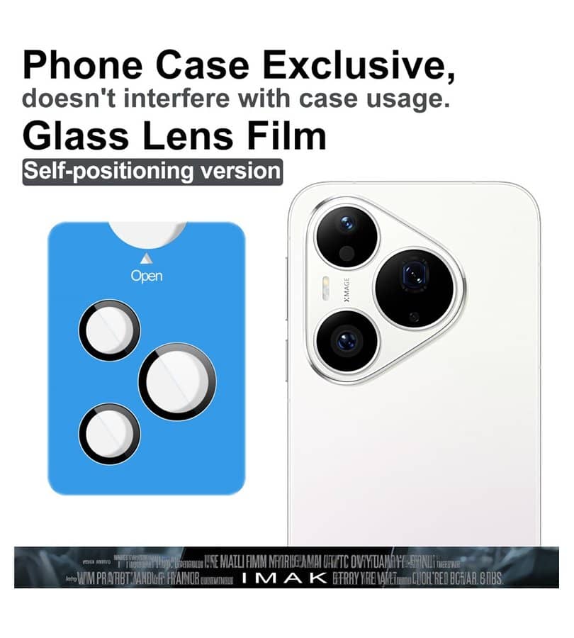 Протектор за Камерата на Huawei Pura 90s Pro Max, Imak Camera Ring Glass, Черен (7)