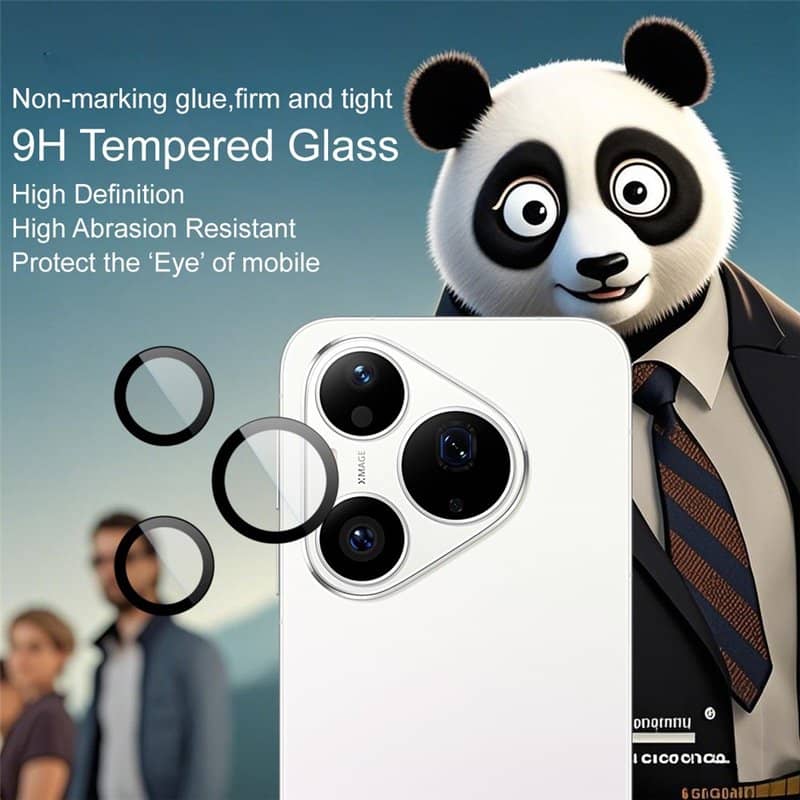 Протектор за Камерата на Huawei Pura 90s Pro Max, Imak Camera Ring Glass, Черен (6)