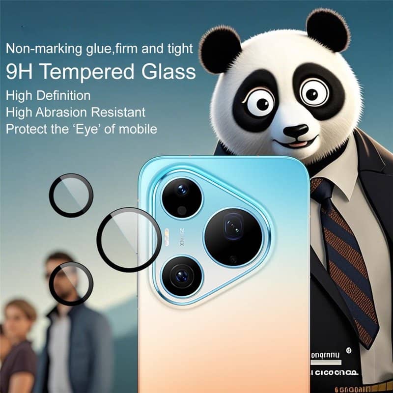 Протектор за Камерата на Huawei Pura 90s Pro Max, Imak Camera Ring Glass, Черен (6)