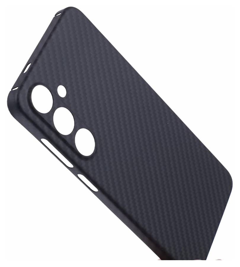 Magsafe Карбонов Калъф за Samsung S24, Aramid Fiber Case, Черен (5)