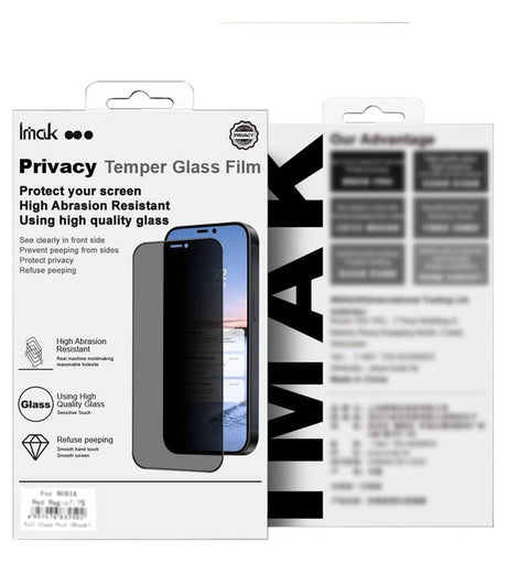 Затъмняващ Протектор за Huawei Pura 90s Pro Max, Imak Privacy Anti-Spy Glass, Черен (11)