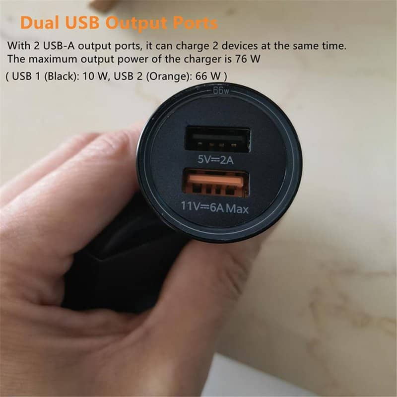 Оригинално Зарядно за Кола Huawei Super Charger 66W P0006, Черен (11)