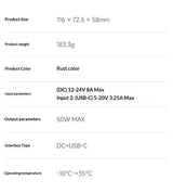 Безжично Зарядно за Кола, Xiaomi Car Wireless Charger 50W, Черен (8)